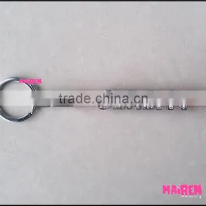 Metal Leather Tourist Souvenir Name Key Chain With Letter thumbnail-2