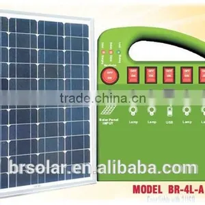 2014year Hot Sale Solar System for Home Lighting With USB Phone Charger for Rural Area thumbnail-1