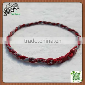 NCAA Alabama University Sports Twisted Tornado Necklace thumbnail-1