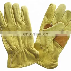 No Lining Short Wing Thumb Grain Cow Leather Welder Gloves thumbnail-5