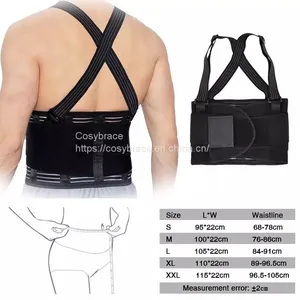 Breathable Moving and Warehouse Jobs Safety Back Belt Industrial Work Back Brace Back Support Belt Adjustable Removeable Straps thumbnail-1
