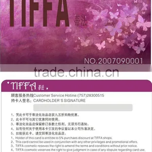 CR80 Standard Size Printed Serial Numbers 128 39 Barcode Magnetic Strip White Signature Strip Pvc Card thumbnail-1