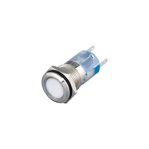 Ip67 Dot Led Red Green Blue Plastic Cover 220v 1no1nc 16mm Push Button Switch Momentary thumbnail-1