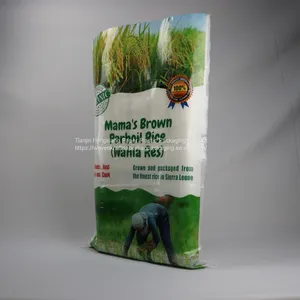 25 Kg 50 Kg Polypropylene Plastic White Rice Flour Packaging Bags thumbnail-4