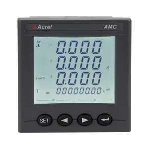 Acrel Three Phase Smart Energy Meter LED Display 2DI2DO Cut Out 67*67mm AMC72-E4/KC Accuracy Level 0.5 thumbnail-1