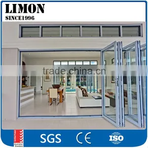 Limon Hot Sale Aluminium Glass bi Folding Door With 20 Years Warranty thumbnail-1