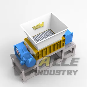 Scrap Industrial Shredder Big Blue Barrel Crusher thumbnail-1
