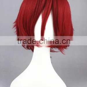 High Quality 35cm Short Straight Code GeAss-Kouzuki Kallen Synthetic Anime Wig Cosplay Costume Hair Wig Party Wig thumbnail-3