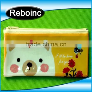 School Use Pvc Pencil Bag for Kids Pvc Pencil Case Bag for Teenagers Student Slider Zipper Pvc Pencil Bag thumbnail-3