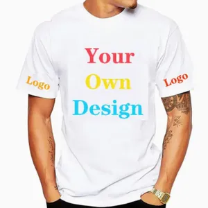 OEM Customized T-Shirt Cotton Design Your Own Logo T-Shirt thumbnail-1