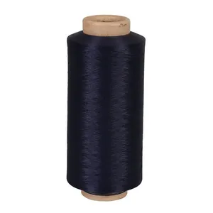 Polyester Dope Dyed DTY 20D/12F SD DDB Black Color for Knitting thumbnail-1