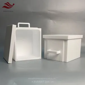 Ptfe Square Box With Handle for Chemical Storage and Containment, High Purity, Non-leaching thumbnail-2
