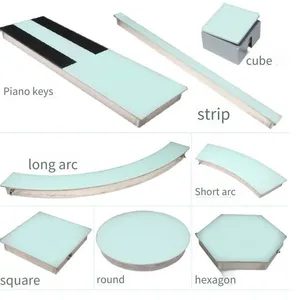 Customizable Arc-shaped, Irregular Triangular and Circular Luminous Floor Tiles for Squares, 1m * 100, Marble Led Floor Tile Lights for the Ground thumbnail-4