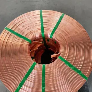 High Quality 0.5mm T1 T2 C1100 C1011 C1220 Red Copper Strip Coil Copper Sheet Foil Roll in Stock Factory Price thumbnail-2