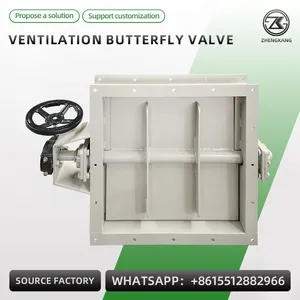 Electric Ventilation Butterfly Valve Heavy Duty Air Duct Control Valve for Industrial Ventilation thumbnail-5