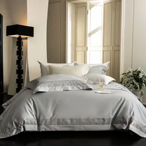 Skin-Friendly 100% Cotton Queen 4-Piece Set, Machine Washable Durable Bedding Collection thumbnail-1