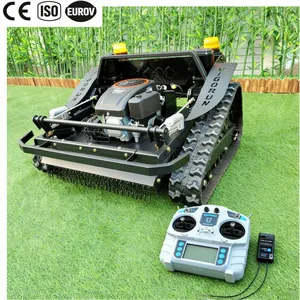 Industrial Roadside Vegetation Maintenance Mower 800mm Cutting Width CE VTLM800 Self Propelled 48V Remote Controlled Tracked thumbnail-1