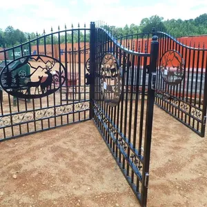 Outdoor Villa Perimeter Fence System - Interlocking Steel Panels With Weatherproof Coating thumbnail-3