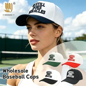 Custom Two Tone Cotton Baseball Cap Embroidered Logo Retro Color Block Dad Hat Adjustable 2 Color Sports Caps for Men Women thumbnail-1