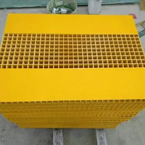 FRP Grating With 40% Open Area for Drainage 2.4m x 1.2m Grid Pattern 25mm Depth thumbnail-3