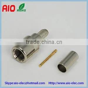 FME Male Crimp Connector for RG174 LMR-100 RG58 3C-2V thumbnail-1