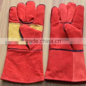 Heat Resistance Welding Glove/red Gauntlet Welding Gloves thumbnail-1
