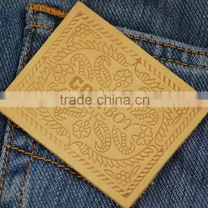 Cheap Price Custom First Choice Leather Label Patches in Foshan thumbnail-2