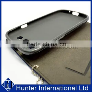 Leather Cell Phone Case For Galaxy S3 Wallet Case thumbnail-3