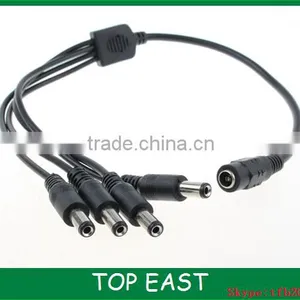 Splitter Adapte Cable 1female to 4 Male Plug dc Splitter Cable thumbnail-1