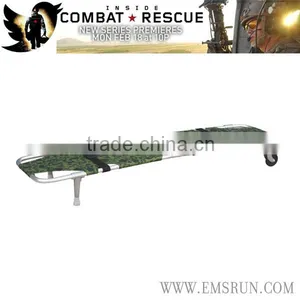 Field is Used Army Military Folding Stretcher thumbnail-1