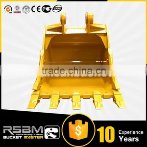 High Quality Wear Assistance HARDOX500 NM400 OEM Excavator Heavy Duty Bucket for 1-80t Excavator Quality Choice thumbnail-1