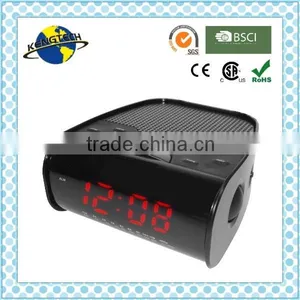 Best Sale Portable AM FM Analogue Alarm Clock Radio thumbnail-1