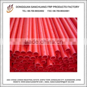 Red Fiberglass Hollow Round Tube thumbnail-1