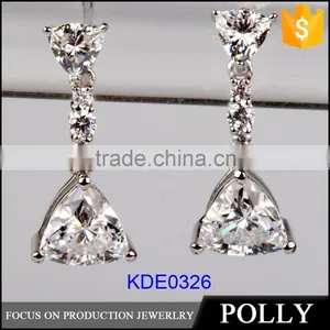 Dignity Silver Earring Design Diamond Drop Shape Earring 2015 thumbnail-1