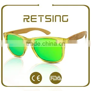 China Custom Wholesale Eyeglasses Frame Plain Mirror Bamboo Glasses thumbnail-2