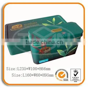 Big Size Green Tea Tin Box thumbnail-1