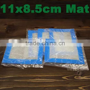 Wholesale Silicone Bho Oil Mat Non Stick Wax Mats Custom Heat Resistant Fiber Glass Silicone Mat Rubber Sheets for Vaping thumbnail-6