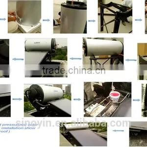 Thermosiphon Solar Water Heater Compact Pressure Solar Water Heater With Flat Plate Solar Collector 1500w thumbnail-5