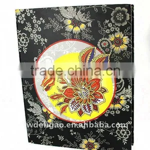 Flower Printed Paper Wrapping Ring Binder Desktop File Folder for Office Stationery Cardboard A4 or FC Size thumbnail-1