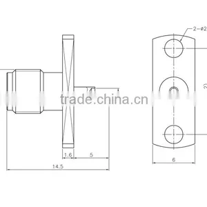 SMA Jack Female Straight Panel Receptacle Coaxial Connector thumbnail-4