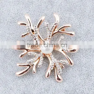 Christmas Silver Hanging Decorative Snowflakes Brooch Jewelry thumbnail-4