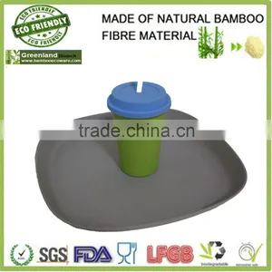 Restaurant Tray Bamboo Fibre Eco-friendly Sushi Tray for Homeware, Bamboo Food Holder Tray thumbnail-1