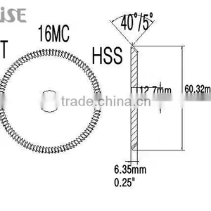 Key Machine Cutters 16MC ILCO HSS Key Cutters for ILCO Key Machine thumbnail-1