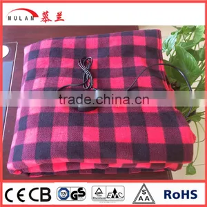 12V Polar Fleece Travel Electric Heating Blanket Using in Car With Cigarette Lighter thumbnail-1
