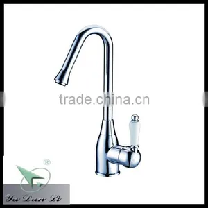 Chrome Plating Surface Good Quality Gooseneck Long Spout Kitchen and Bathroom Faucet thumbnail-1