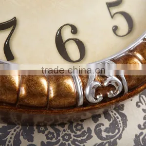 46cm Home Decoration Resin Antique Silent Wall Clock Mechanism thumbnail-3