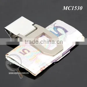 Engrave Hollow Zinc Alloy Pocket Slim Cash Clip Personalized Folding Stainless Steel Metal Money Clip Gift thumbnail-4