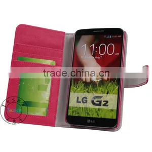 For LG G2 Verizon VS980 Cell Phoner Stand Leather Case With Wallet Design thumbnail-2