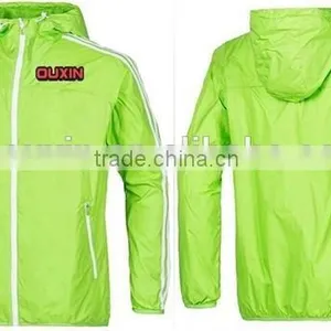 High Quality China Wholesale Custom Mens White Windbreaker thumbnail-1
