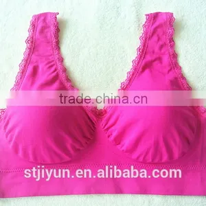 2016 Shantou Sport Bras Seamless Cheap Padded Yoga Bra Tops thumbnail-4